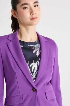 Blazer in jersey - Viola