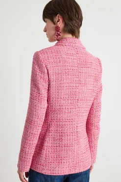 Blazer in stuoia - Rosso Rosa Bianco