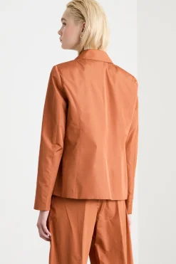 Blazer in taffettà - Arancione
