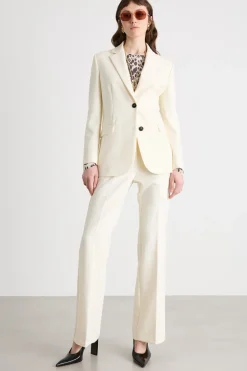 Blazer in tela doppia - Bianco
