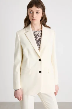 Blazer in tela doppia - Bianco