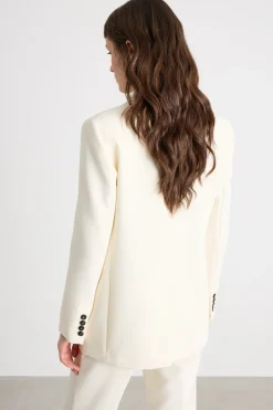 Blazer in tela doppia - Bianco
