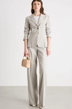 Blazer in tela - Grigio