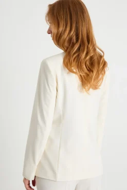 Blazer in twill tecnico stretch - Bianco