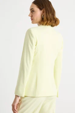 Blazer in twill tecnico stretch - Giallo