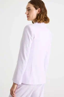 Blazer in twill tecnico stretch - Lilla