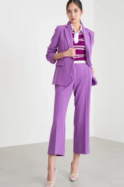 Blazer in twill tecnico stretch - Viola