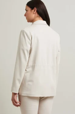 Blazer in viscosa - Beige Chiaro