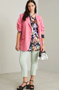 Blazer in viscosa - Rosa
