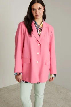 Blazer in viscosa - Rosa