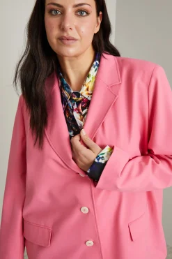 Blazer in viscosa - Rosa
