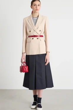 Blazer lungo in twill - Rosa