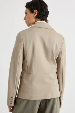 Blazer monopetto aderente - Beige