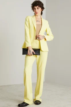 Blazer monopetto in cady - Giallo