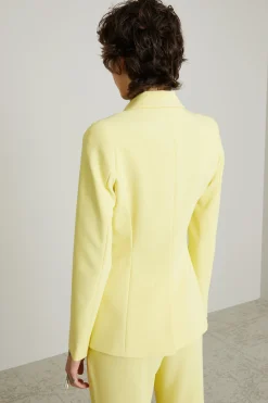 Blazer monopetto in cady - Giallo