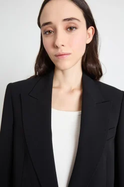 Blazer monopetto in cady - Nero