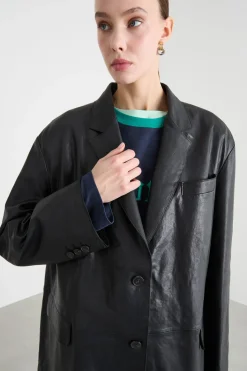 Blazer monopetto oversize - Nero