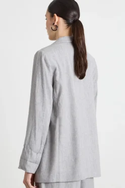 Blazer open-front - Grigio