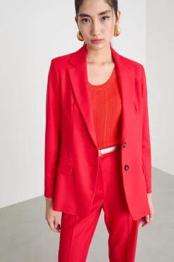 Blazer semiaderente - Rosso