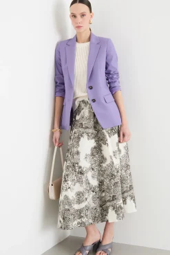 Blazer semiaderente - Viola