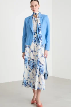 Blazer sfiancato - Azzurro