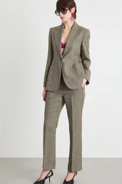 Blazer sfiancato monopetto - Nero Avorio