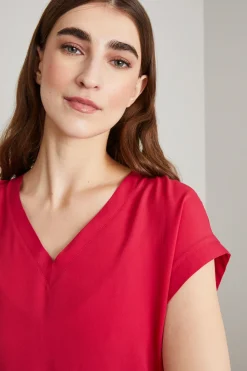Blusa in crépe - Rosa