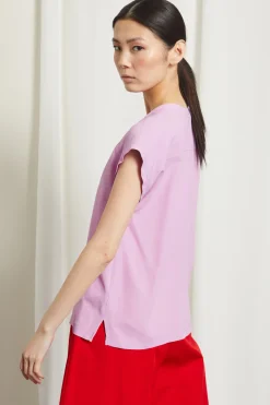 Blusa in crêpe de chine - Lilla