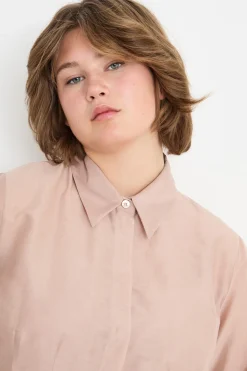Blusa aderente in voile - Rosa