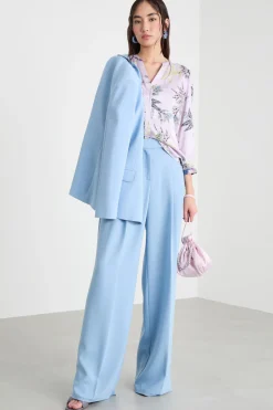 Blusa con apertura a V - Lilla