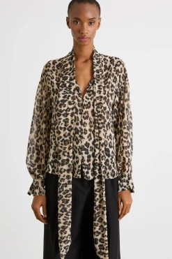 Blusa con fusciacca - Animalier