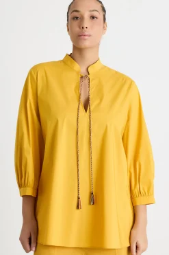Blusa con nappe - Giallo