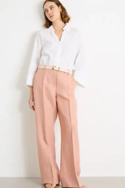 Blusa con scollo a V - Bianco