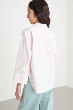Blusa con scollo a V - Rosa