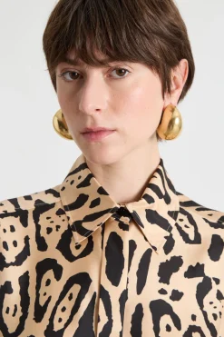 Blusa con stampa animalier - Animalier