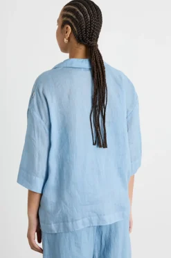 Blusa con top - Azzurro