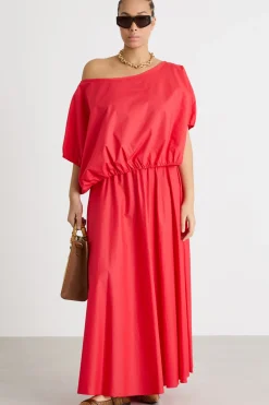 Blusa crop con ampio scollo a barchetta - Fuxia