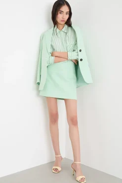 Blusa fluida con taschino - Verde