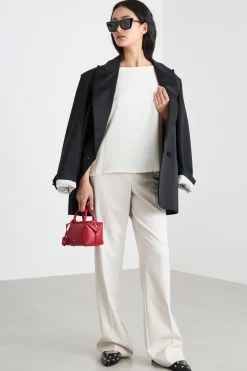 Blusa in crepe - Bianco