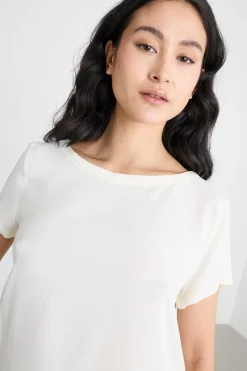 Blusa in crepe - Bianco
