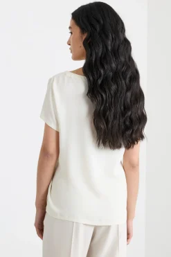 Blusa in crepe - Bianco