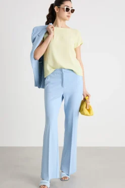 Blusa in crepe - Giallo
