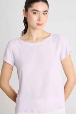 Blusa in crepe - Lilla