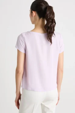 Blusa in crepe - Lilla