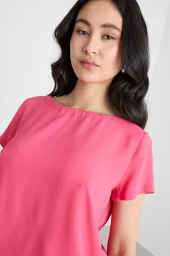Blusa in crepe - Rosa