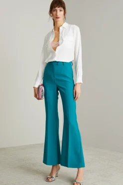 Blusa in crépe di misto seta - Bianco