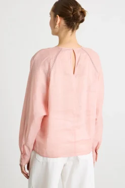 Blusa in garza leggera - Rosa