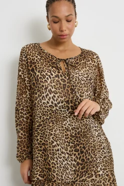 Blusa in georgette - Animalier