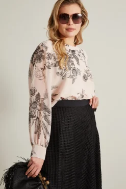 Blusa in georgette - Rosa Nero
