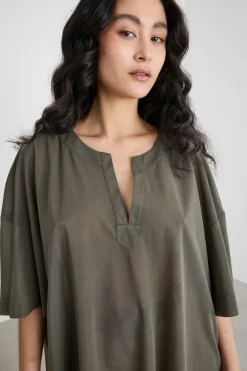 Blusa in jersey voile - Verde